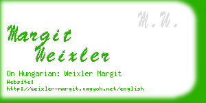 margit weixler business card